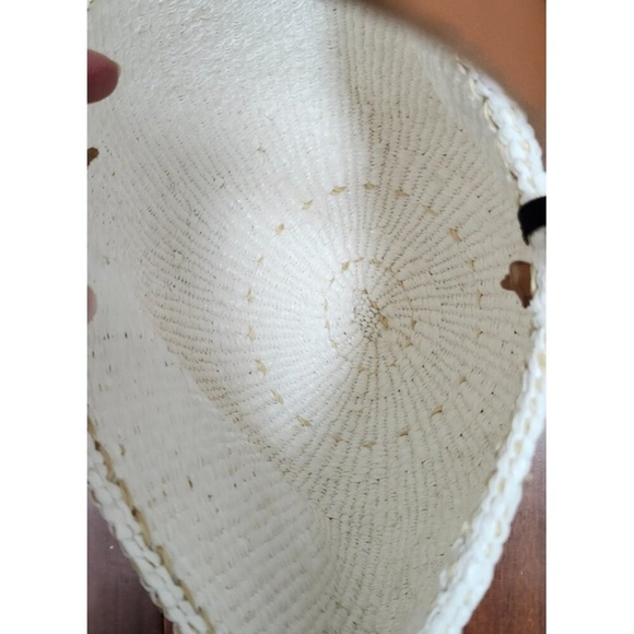 MIFUKO MEDIUM SHOPPER BEACH BASKET WOVEN WHITE BAG - Picture 5 of 9